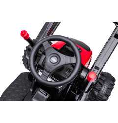 Vaikiškas Elektrinis Traktorius/Ekskavatorius HL389, Raudonas