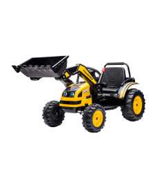 Vaikiškas Elektrinis Traktorius/Ekskavatorius HL389, Geltonas
