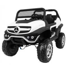 Vaikiškas Elektromobilis Mercedes BENZ UNIMOG Strong, Baltas