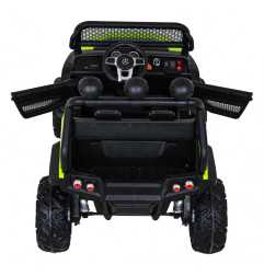 Vaikiškas Elektromobilis Mercedes BENZ UNIMOG, Žalias