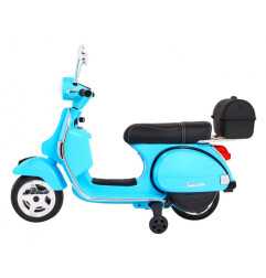 Vaikiškas Elektrinis Motoroleris Vespa, Mėlynas - 4