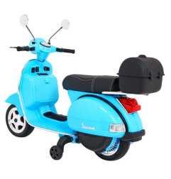 Vaikiškas Elektrinis Motoroleris Vespa, Mėlynas - 5