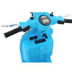 Vaikiškas Elektrinis Motoroleris Vespa, Mėlynas - 6