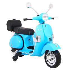 Vaikiškas Elektrinis Motoroleris Vespa, Mėlynas - 9