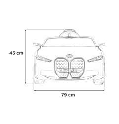 Vaikiškas Elektromobilis BMW I4, Raudonas