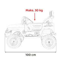 Vaikiškas Elektromobilis Toyota FJ Cruiser, Smėlio - 19