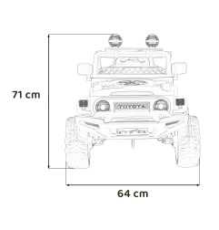 Vaikiškas Elektromobilis Toyota FJ Cruiser, Smėlio - 20