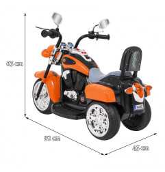 Vaikiškas elektrinis motociklas Chopper NightBike, Oranžinis