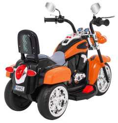 Vaikiškas elektrinis motociklas Chopper NightBike, Oranžinis