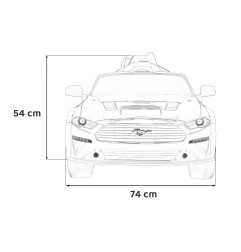 Vaikiškas Elektromobilis Ford Mustang GT Baltas
