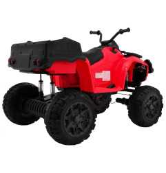 Vaikiškas elektrinis keturratis Quad XL ATV su nuotolinio valdymo pultu, Raudonas