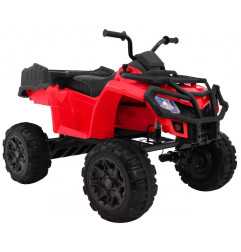 Vaikiškas elektrinis keturratis Quad XL ATV su nuotolinio valdymo pultu, Raudonas