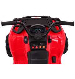 Vaikiškas elektrinis keturratis Quad XL ATV su nuotolinio valdymo pultu, Raudonas