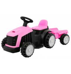 Vaikiškas Elektrinis traktorius su priekaba TR1908T, Rožinis