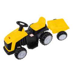 Vaikiškas Elektrinis traktorius su priekaba TR1908T, Geltonas