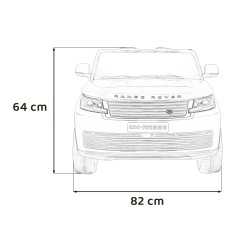 Vaikiškas Elektromobilis Range Rover Lift, Baltas