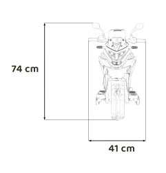 Vaikiškas Elektrinis motociklas Honda NC750X, Mėlynas