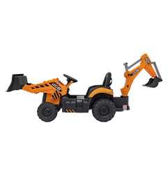 Vaikiškas Elektrinis Traktorius/Ekskavatorius  JCB 2in1, Geltonas