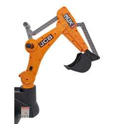 Vaikiškas Elektrinis Traktorius/Ekskavatorius  JCB 2in1, Geltonas