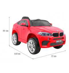 Vaikiškas Elektromobilis BMW X6M, Raudonas