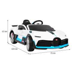 Vaikiškas Elektromobilis Bugatti Divo, Baltas - 12