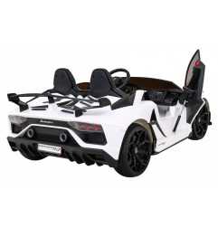 Vaikiškas Elektromobilis Lamborghini SVJ DRIFT, baltas