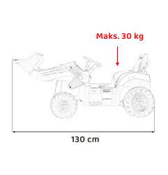 Vaikiškas Elektrinis Ekskavatorius JCB, Geltonas