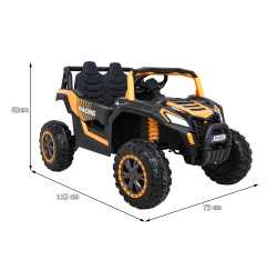 Vaikiškas Elektrinis bagis UTV 2000M Racing, auksinis