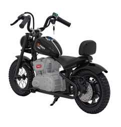 Vaikiškas Elektrinis motociklas Chopper SPEED, Pilkas