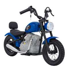 Vaikiškas Elektrinis motociklas Chopper SPEED, Mėlynas - 3