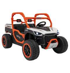 Vaikiškas Elektrinis Sunkvežimis UTV Racing, Oranžinis